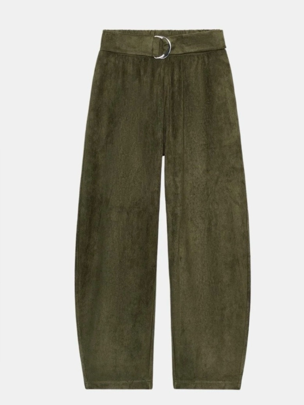 Zara Olive Pants with D-Ring Belt